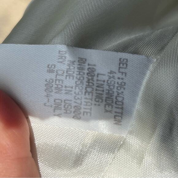 Bergamo Italy Snap Front Neutral Floral Classic Luxury Old Money Blazer 10 - Picture 7 of 7